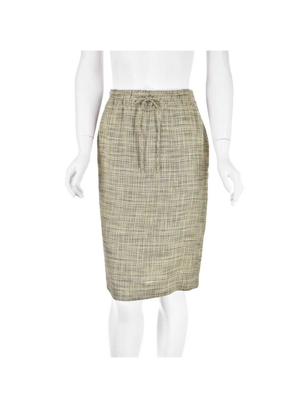 GIORGIO ARMANI Vintage Linen Blend Skirt Suit, SZ 2-4 - Picture 7 of 9